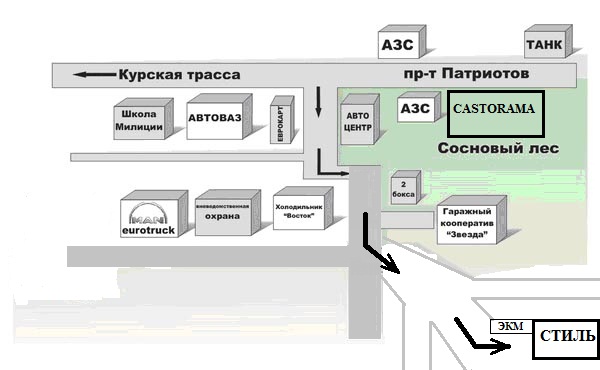 Схема размещения нто москва